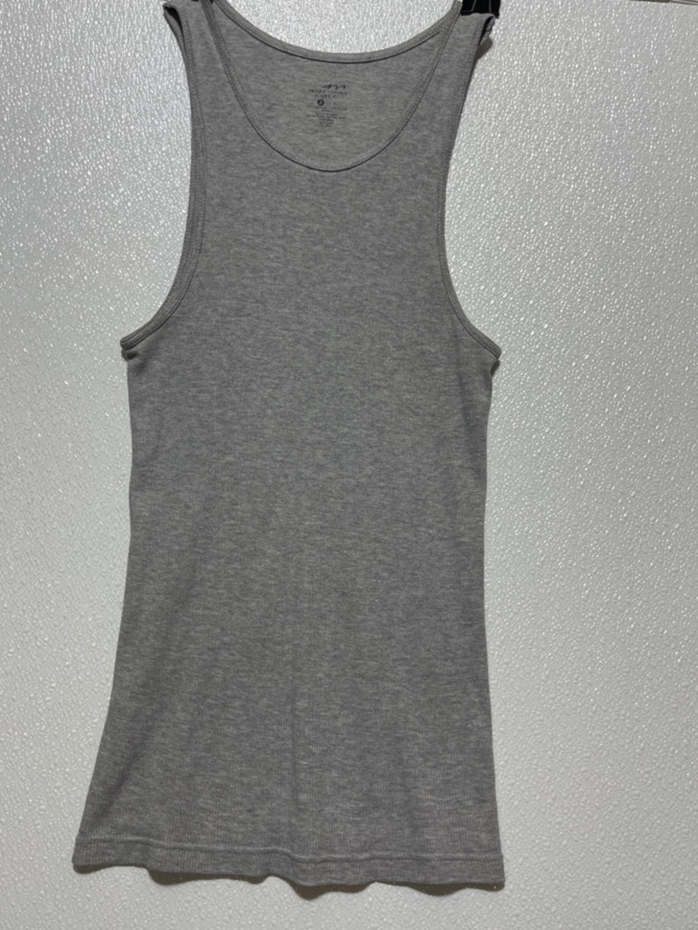 Brandy Melville Gray Ribbed Tank Top